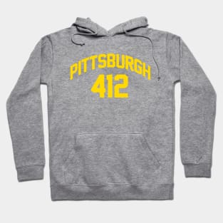 Pittsburgh Area Code 412 Jersey Hoodie